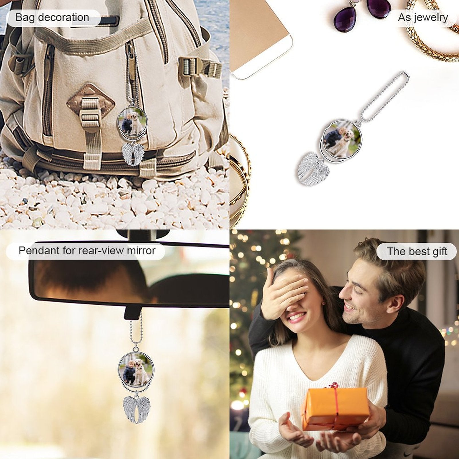 WEPRINTMECar PendantCustom Photo Car Pendant