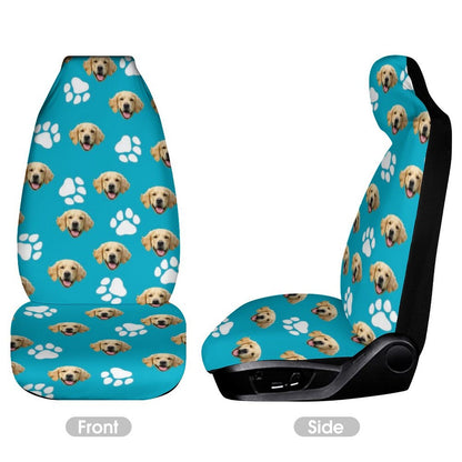 WEPRINTMECar Seat CoverCustom Pet Face Car Seat Cover