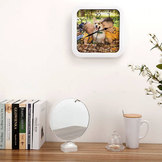 WePrintMeClockCustom Photo Fashion Square Clock