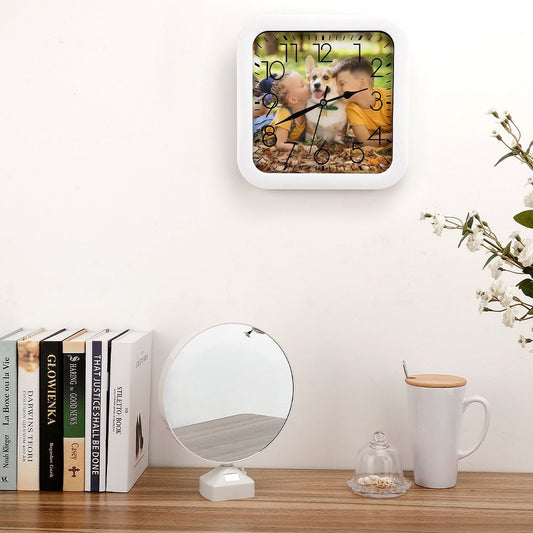 WEPRINTMEClockCustom Photo Fashion Square Clock