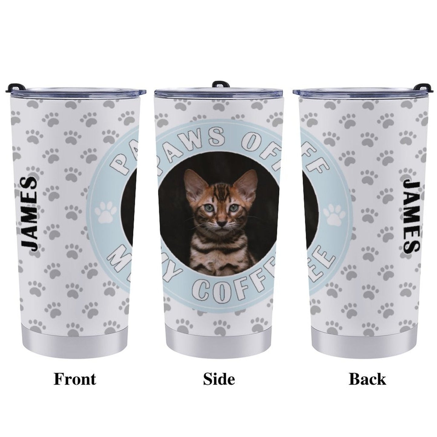 WEPRINTMECup&MugCustom Pet and Name Paws Off Mug