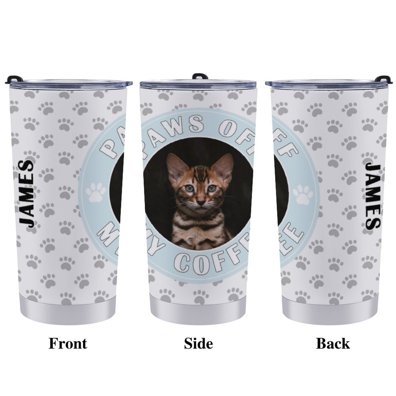 WEPRINTMECup&MugCustom Pet and Name Paws Off Mug