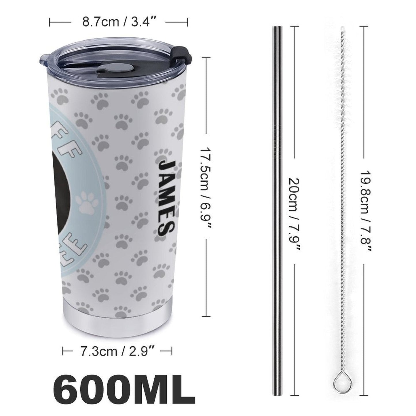 WEPRINTMECup&MugCustom Pet and Name Paws Off Mug