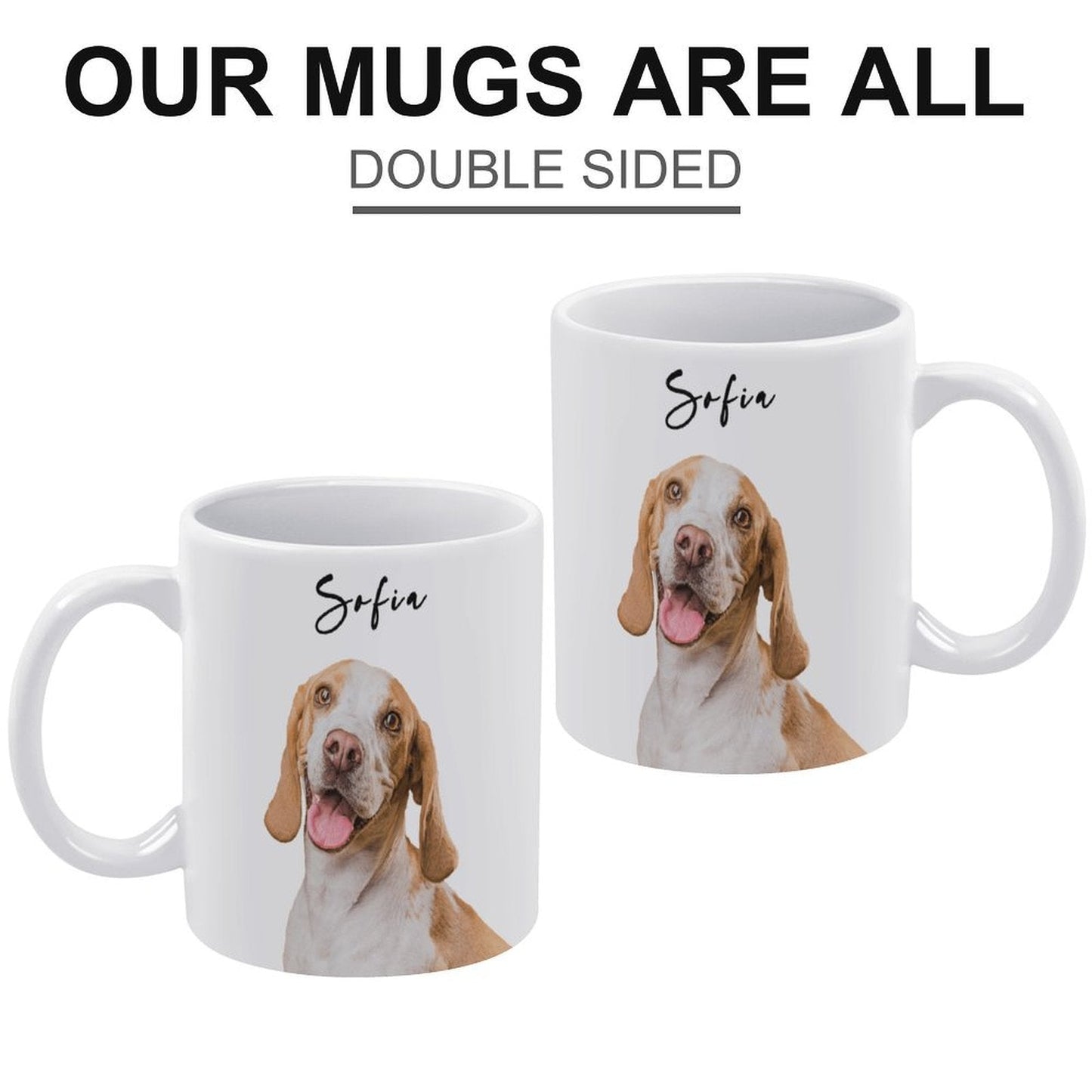 WEPRINTMECup&MugCustom Pet Face and Name Classic Mug