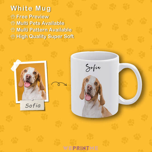 WePrintMeCup&MugCustom Pet Face and Name Classic Mug
