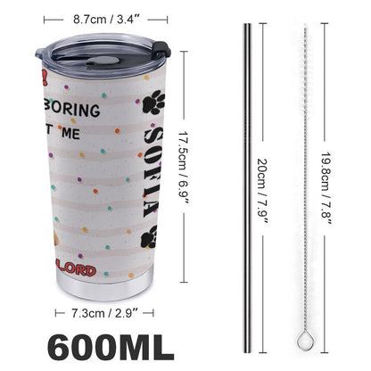WEPRINTMECup&MugCustom Pet Face Borning Without You Travel Mug