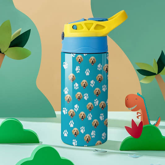 WePrintMeCup&MugCustom Pet Face Children's Water Cup