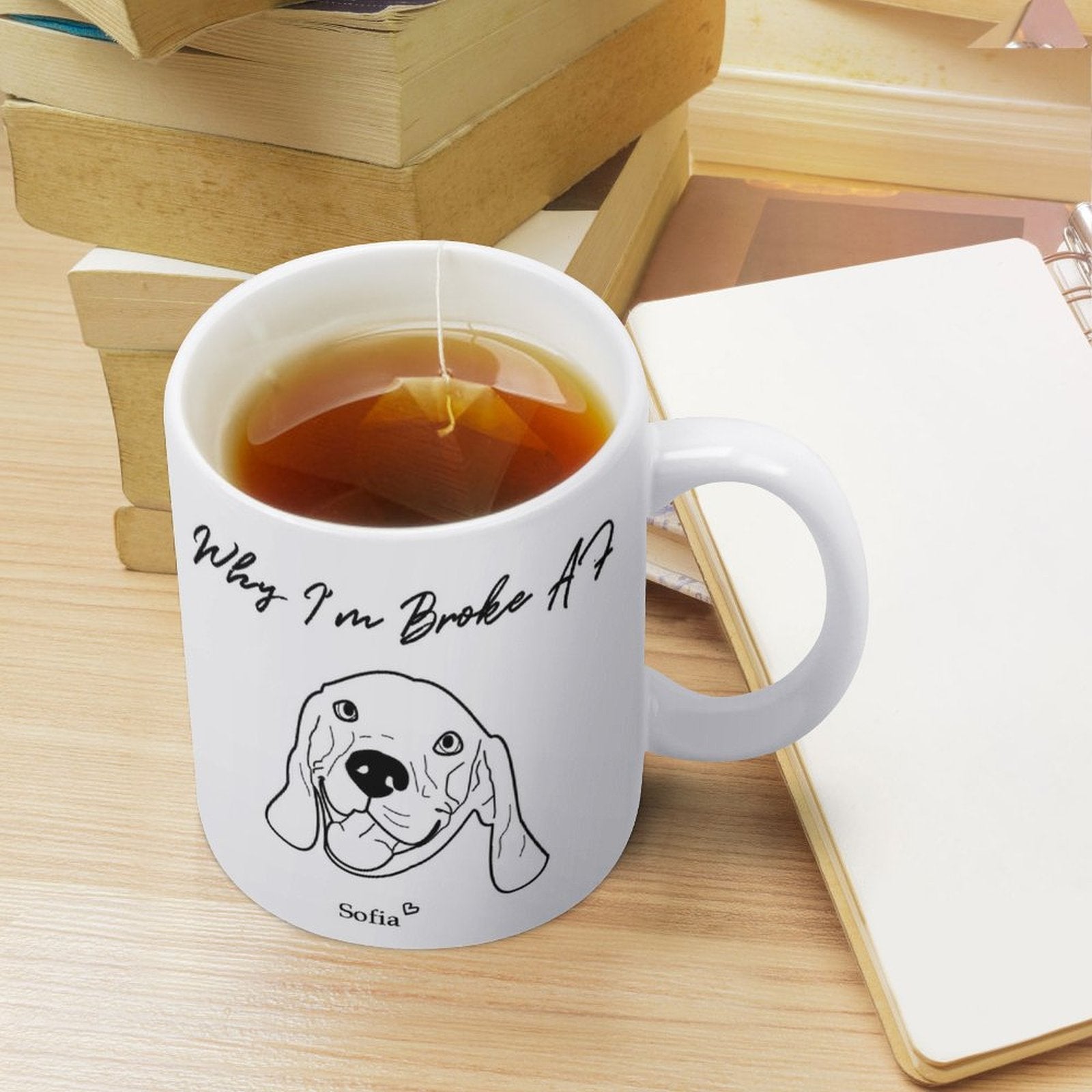 WEPRINTMECup&MugCustom Pet Handdraw Pet Mug