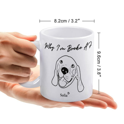 WEPRINTMECup&MugCustom Pet Handdraw Pet Mug