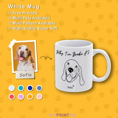 WEPRINTMECup&MugCustom Pet Handdraw Pet Mug
