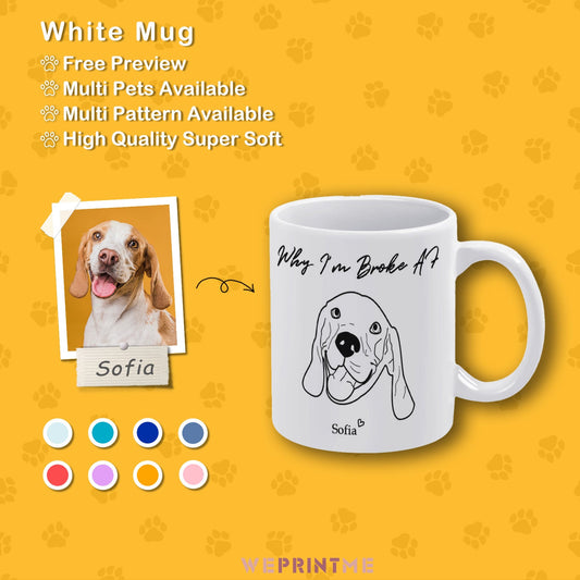 WEPRINTMECup&MugCustom Pet Handdraw Pet Mug