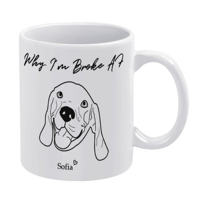 WEPRINTMECup&MugCustom Pet Handdraw Pet Mug