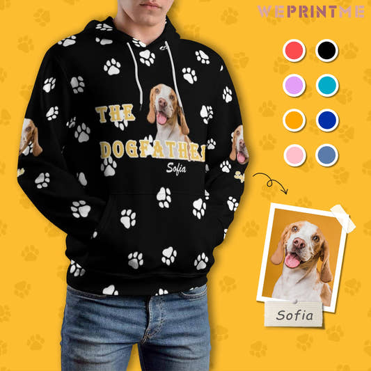 WePrintMeHoodieCustom Dog The Dogfather Men's Hoodie