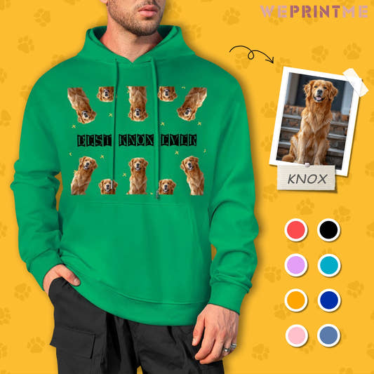 WePrintMeHoodieCustom Pet and Name All Looking at You Unisex Cotton Hoodie