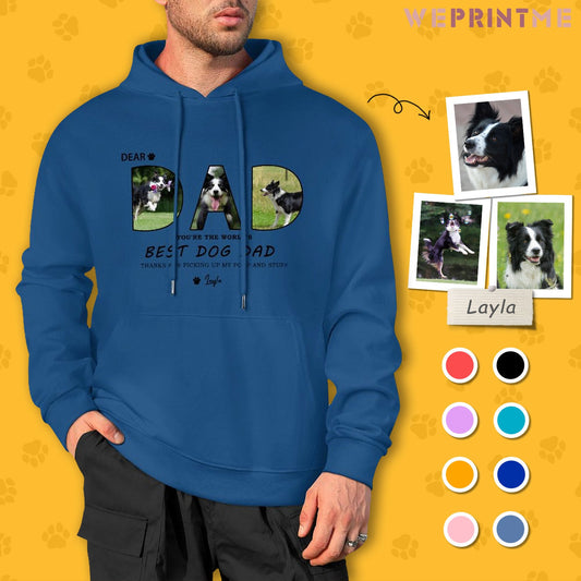 WEPRINTMEHoodieCustom Pet Best Dad or Mom Unisex Cotton Hoodie