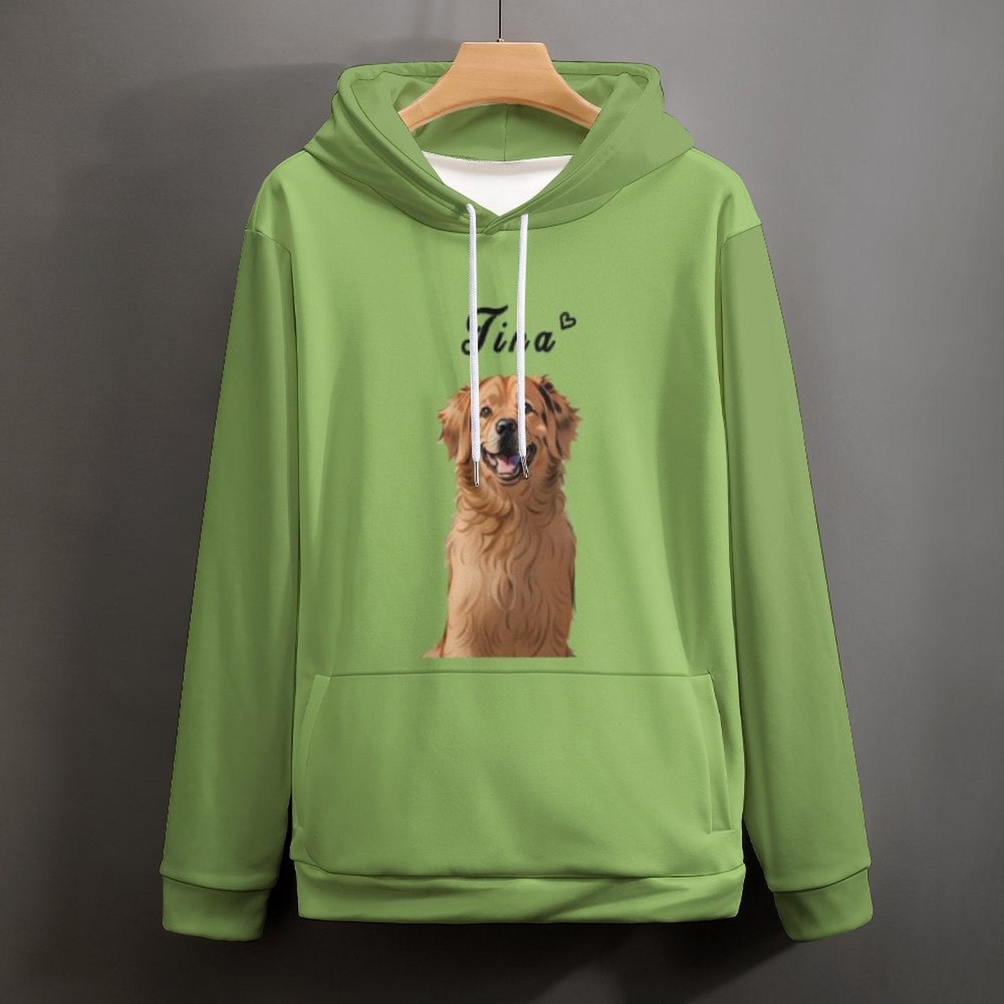 WEPRINTMEHoodieCustom Pet Face and Name Comic Pet Unisex Hoodie