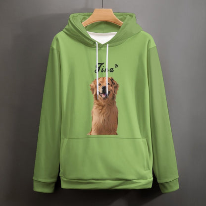 WEPRINTMEHoodieCustom Pet Face and Name Comic Pet Unisex Hoodie