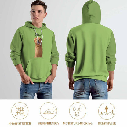WEPRINTMEHoodieCustom Pet Face and Name Comic Pet Unisex Hoodie