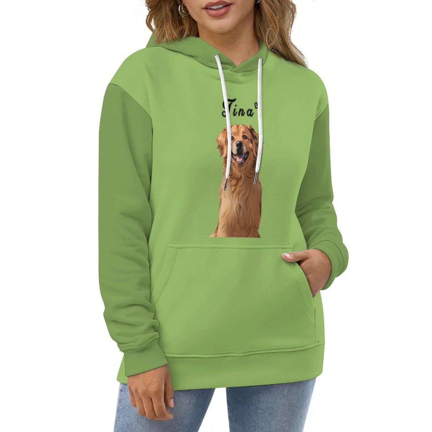 WEPRINTMEHoodieCustom Pet Face and Name Comic Pet Unisex Hoodie