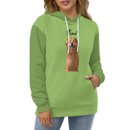 WEPRINTMEHoodieCustom Pet Face and Name Comic Pet Unisex Hoodie