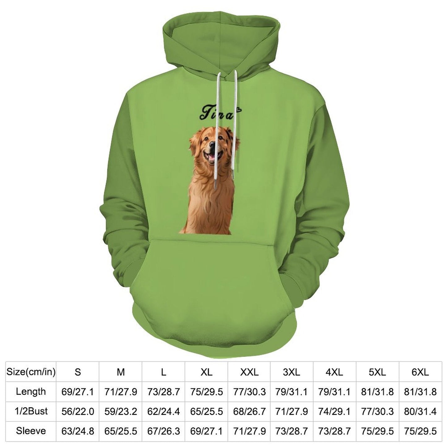 WEPRINTMEHoodieCustom Pet Face and Name Comic Pet Unisex Hoodie