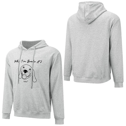 WEPRINTMEHoodieCustom Pet Face and Name Handdraw Unisex Cotton Hoodie