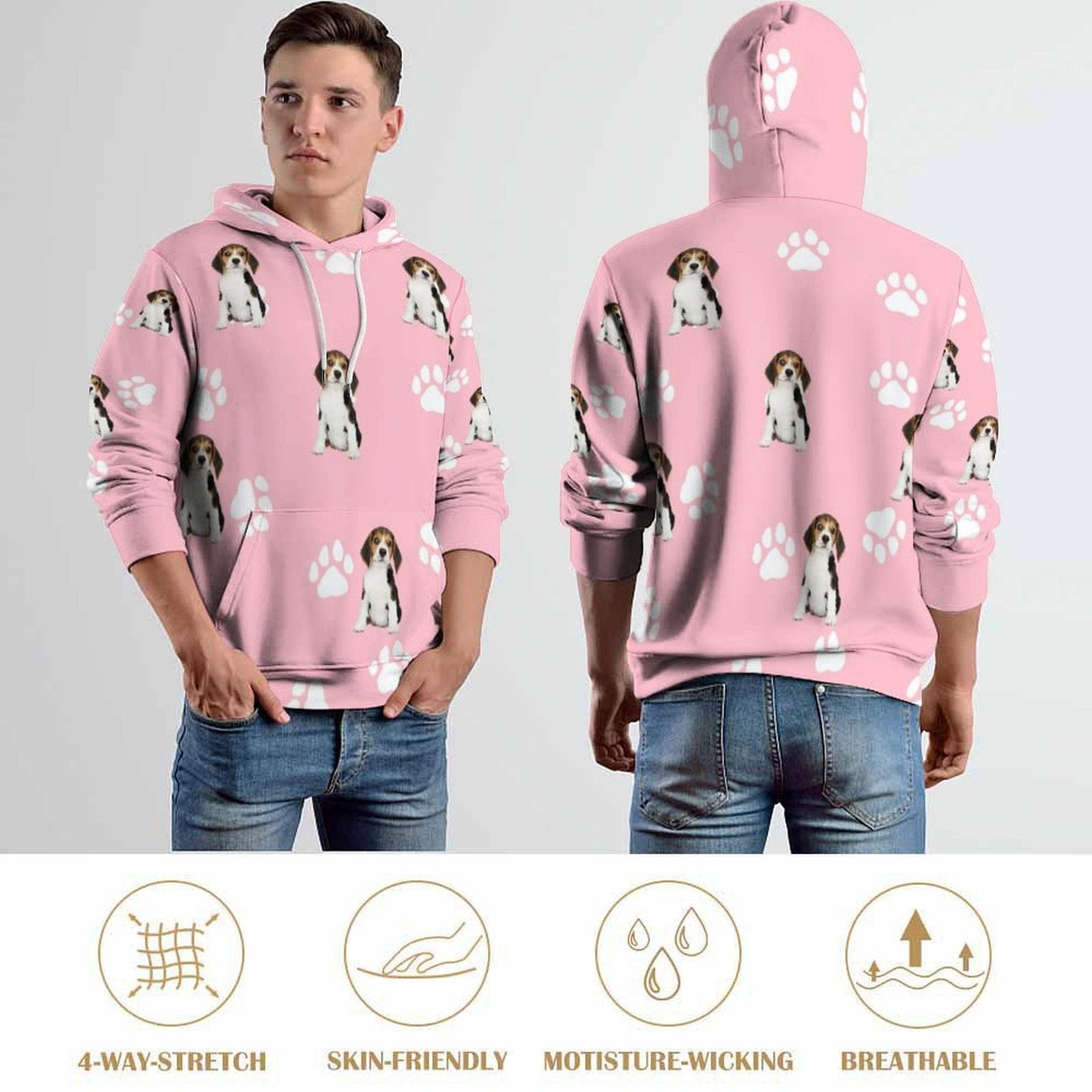 WEPRINTMEHoodieCustom Pet Face Lovely Unisex Hoodie