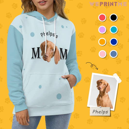 WePrintMeHoodieCustom Pet Face Mom Unisex Hoodie