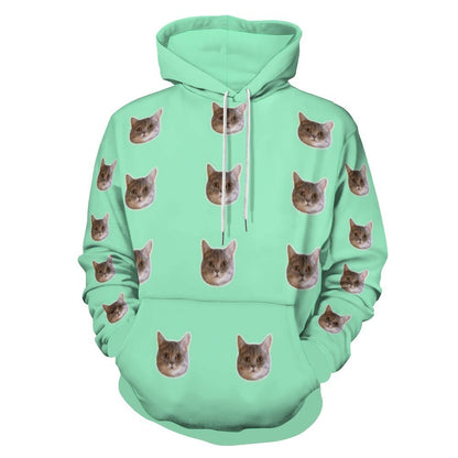 WEPRINTMEHoodieCustom Pet Face Unisex Hoodie