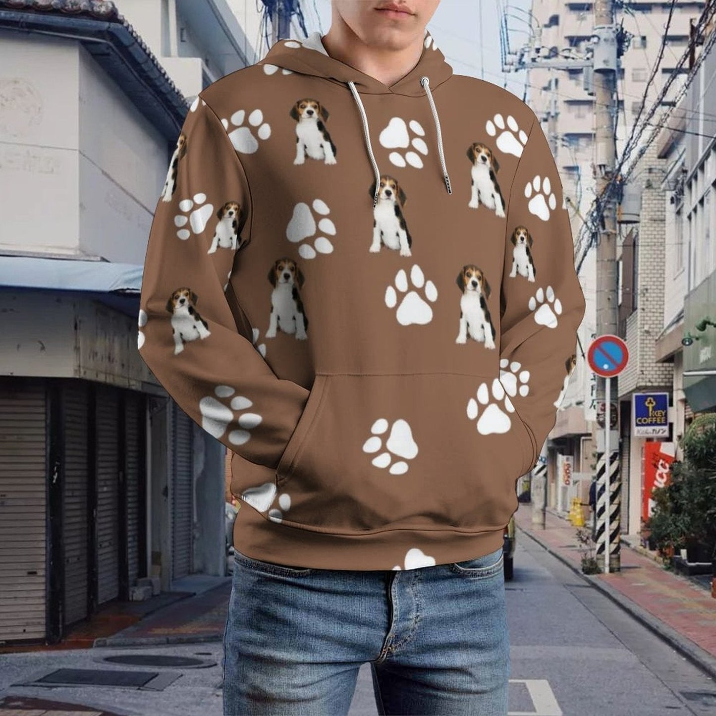 WEPRINTMEHoodieCustom Pet Paws Men's Hoodie