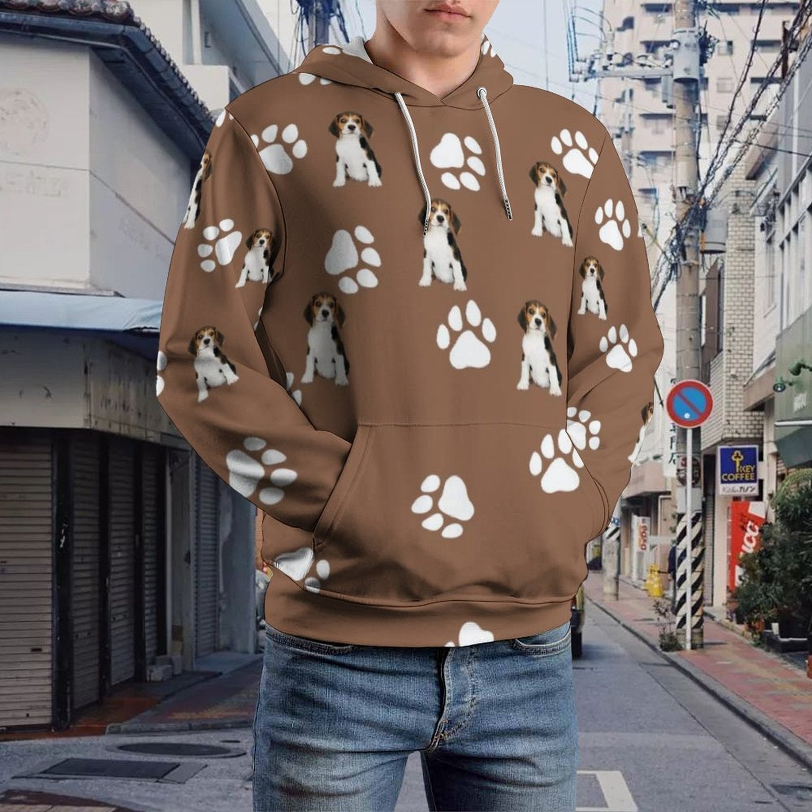 WEPRINTMEHoodieCustom Pet Paws Men's Hoodie