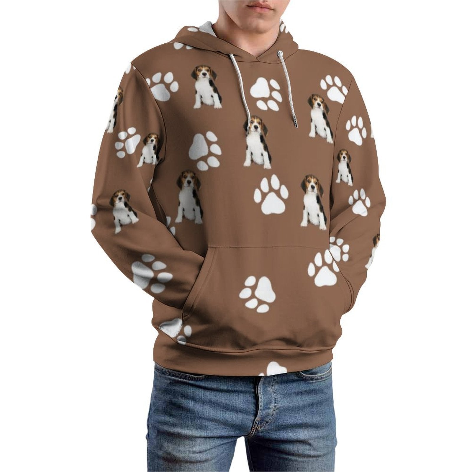 WEPRINTMEHoodieCustom Pet Paws Men's Hoodie