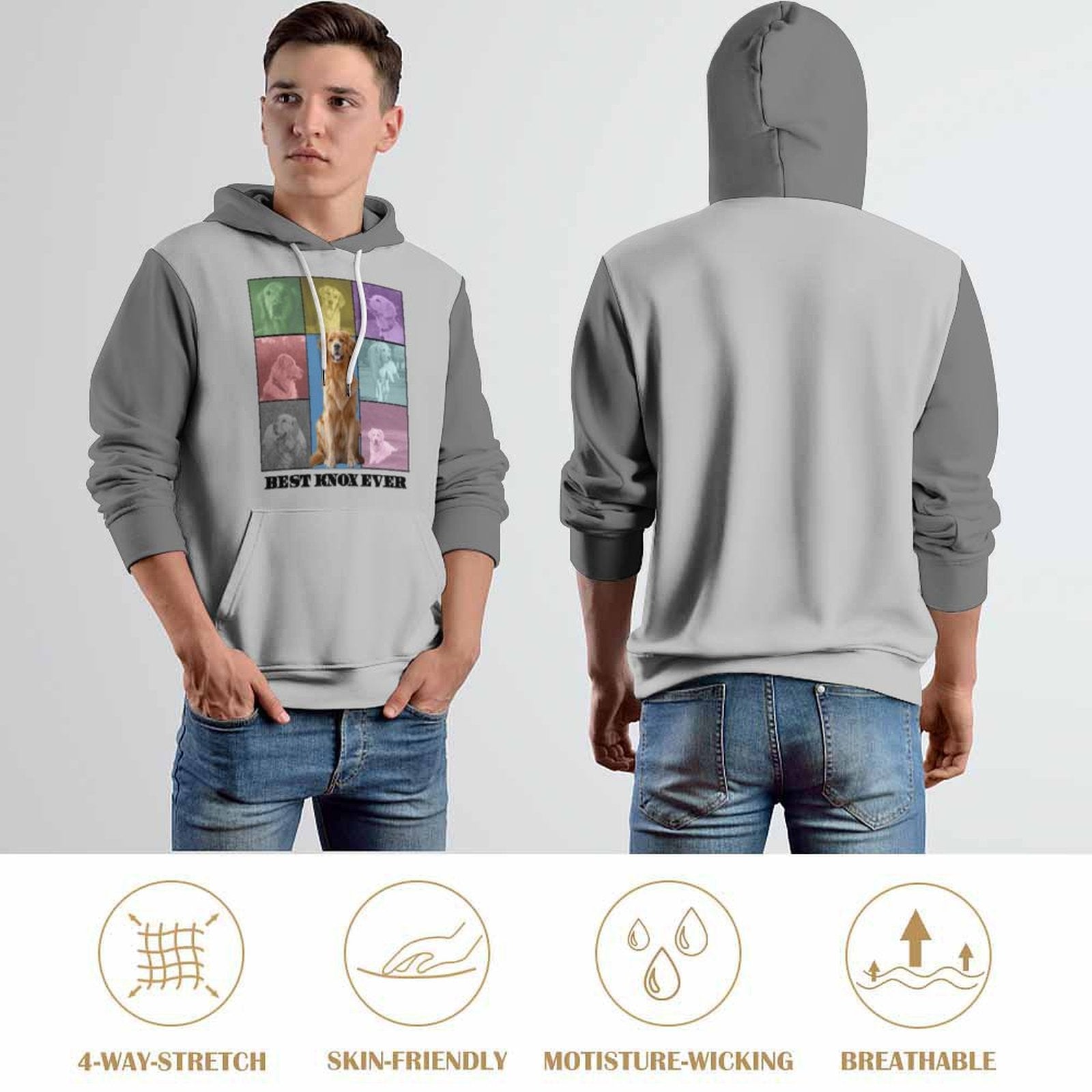 WEPRINTMEHoodieCustom Pet Photo Colorful Unisex Hoodie