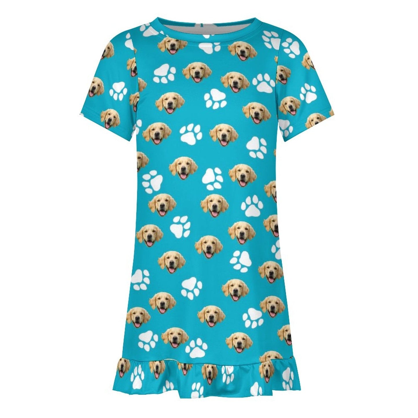 WEPRINTMEKid's DressCustom Pet Face Girl's Dress