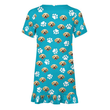 WEPRINTMEKid's DressCustom Pet Face Girl's Dress