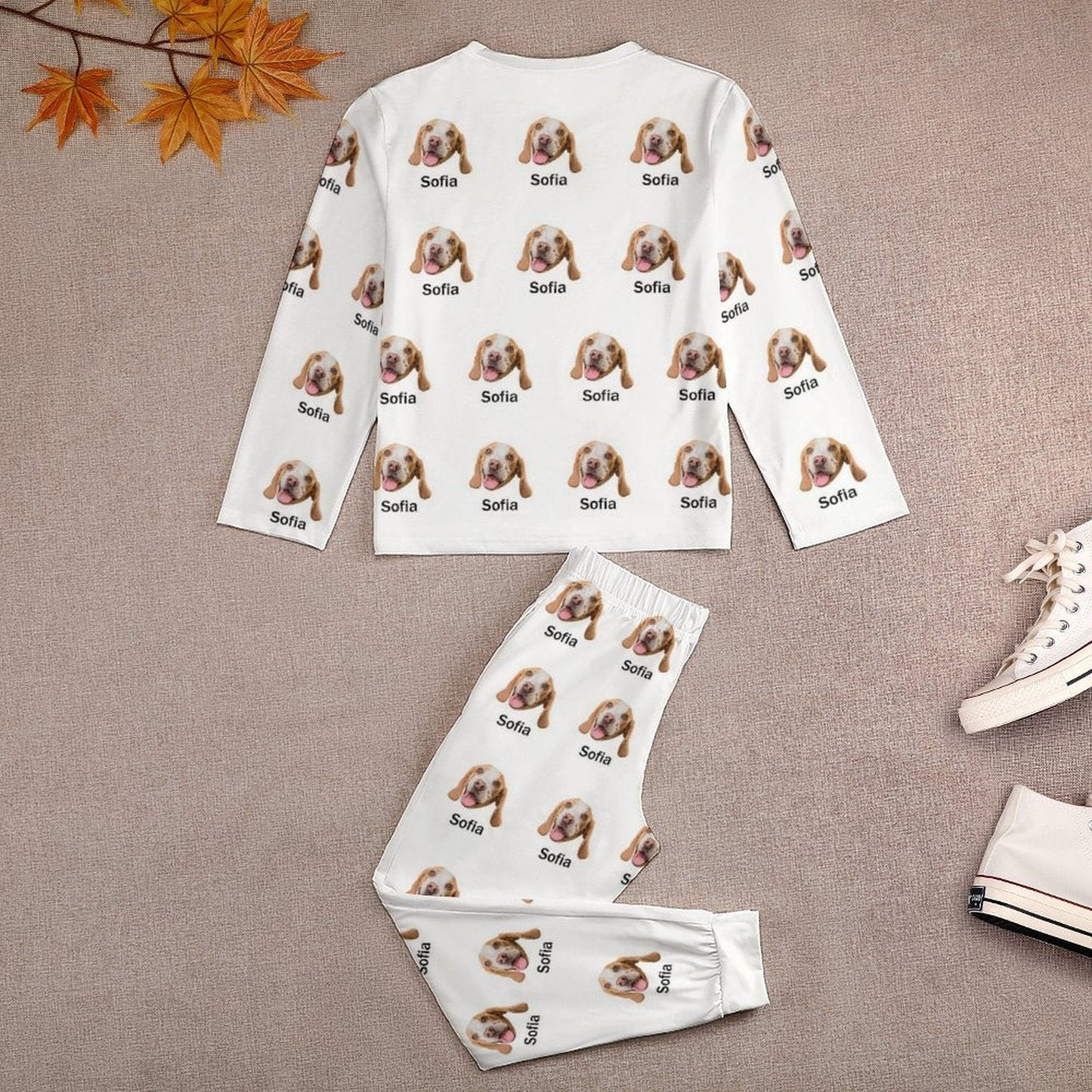WEPRINTMEKid's PajamasCustom Pet Face and Name Kids Pajama Set