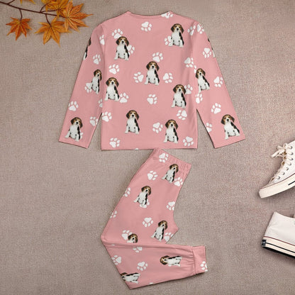 WEPRINTMEKid's PajamasCustom Pet Face Lovely Pet and Paws Kids Pajama Set