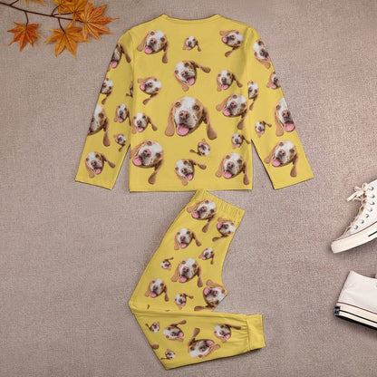 WEPRINTMEKid's PajamasCustom Pet Face Pets Everywhere Kids Pajama Set