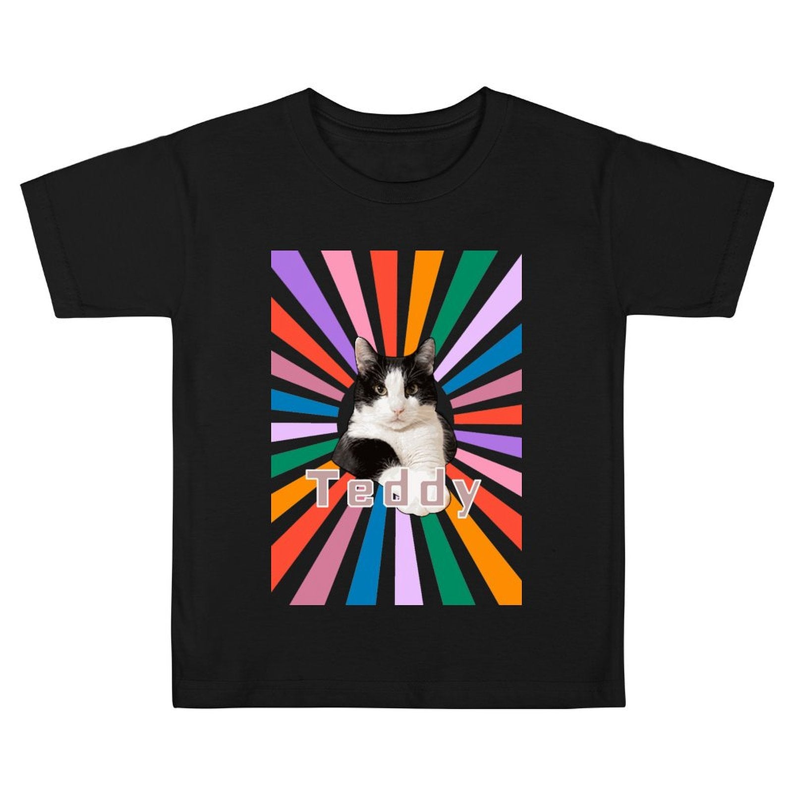 WEPRINTMEKid's T-ShirtCustom Pet Face and Name Kid's Cool Light Dogs on T-shirt