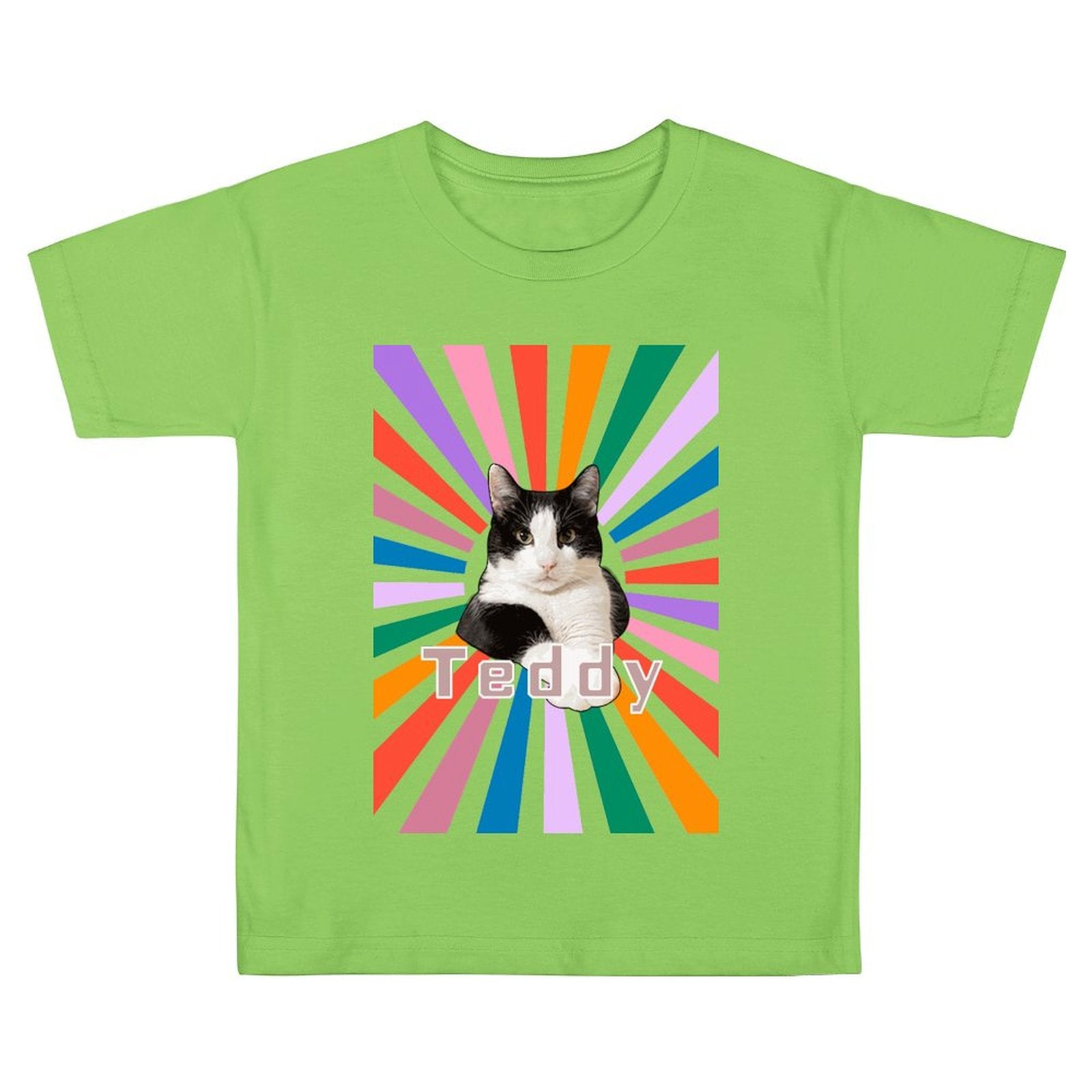 WEPRINTMEKid's T-ShirtCustom Pet Face and Name Kid's Cool Light Dogs on T-shirt