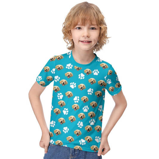 WePrintMeKid's T-ShirtCustom Pet Face Teen T Shirt