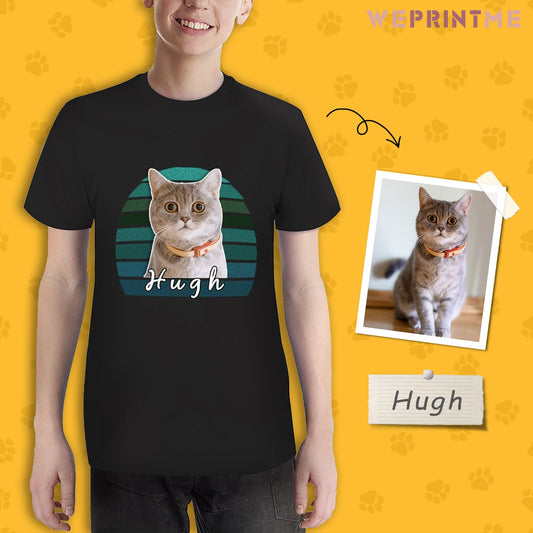 WEPRINTMEKid's T-ShirtCustom Pet Face&Name Kid's T-shirt