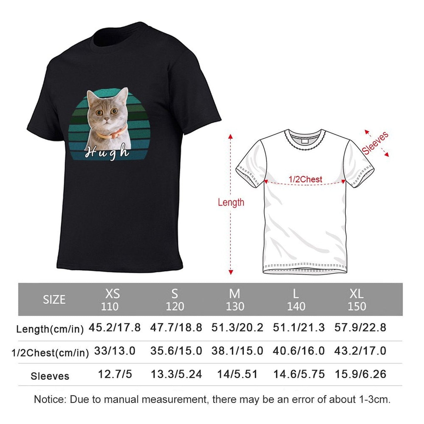 WEPRINTMEKid's T-ShirtCustom Pet Face&Name Kid's T-shirt