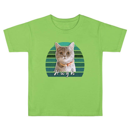WEPRINTMEKid's T-ShirtCustom Pet Face&Name Kid's T-shirt
