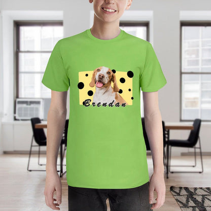 WEPRINTMEKid's T-ShirtCustom Pet Kid's T-shirt Love Cheese Dogs on Shirts