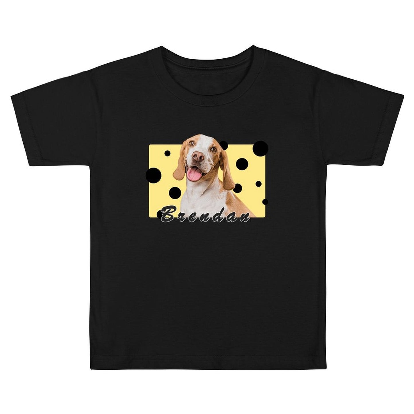 WEPRINTMEKid's T-ShirtCustom Pet Kid's T-shirt Love Cheese Dogs on Shirts