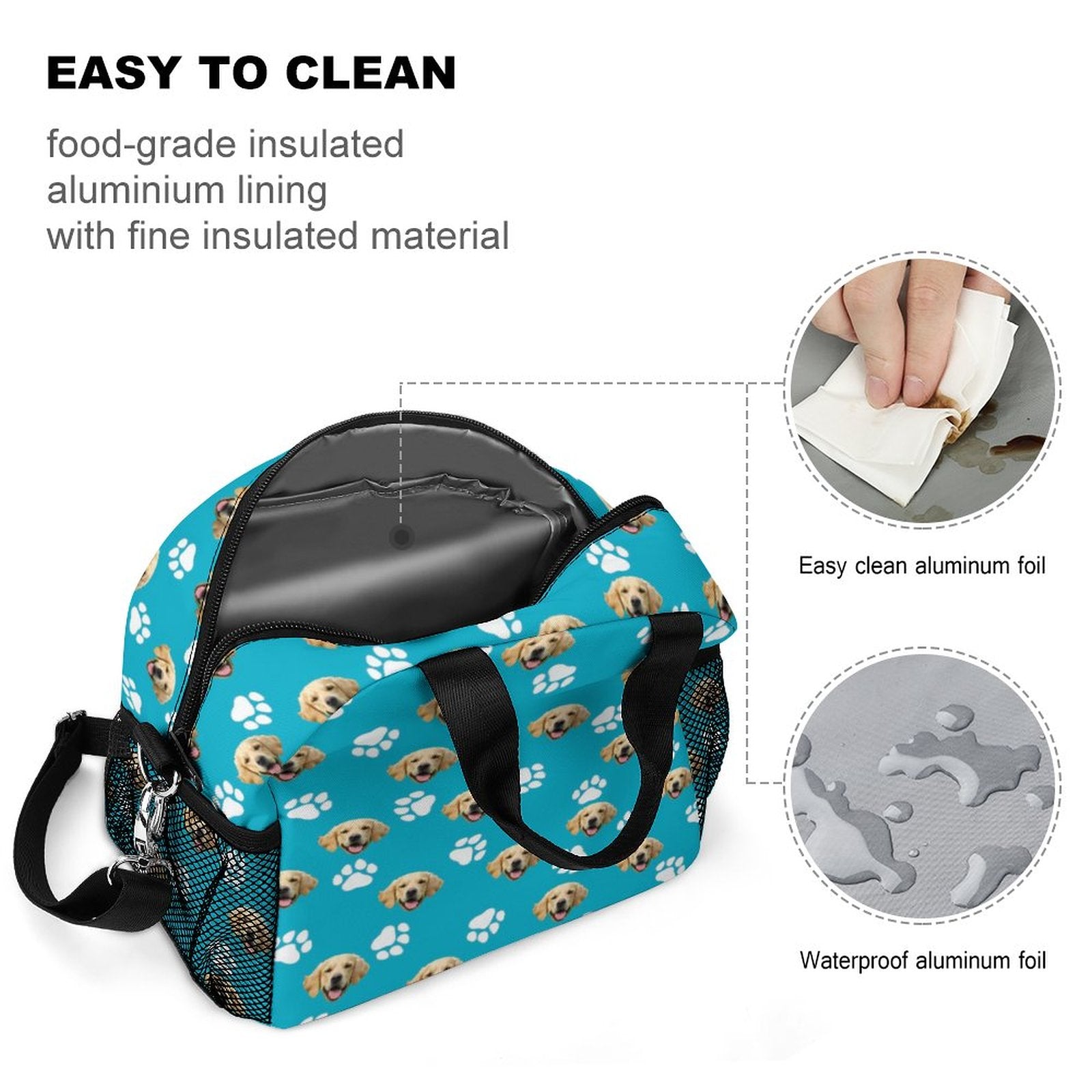 WEPRINTMELunch BagCustom Pet Face Lunch Bag