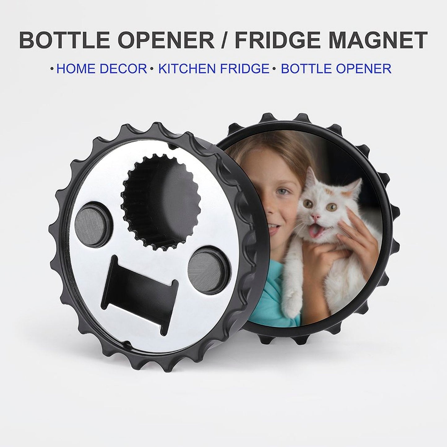 WEPRINTMEMagnetCustom Photo Bottle Opener/Refrigerator Magnet
