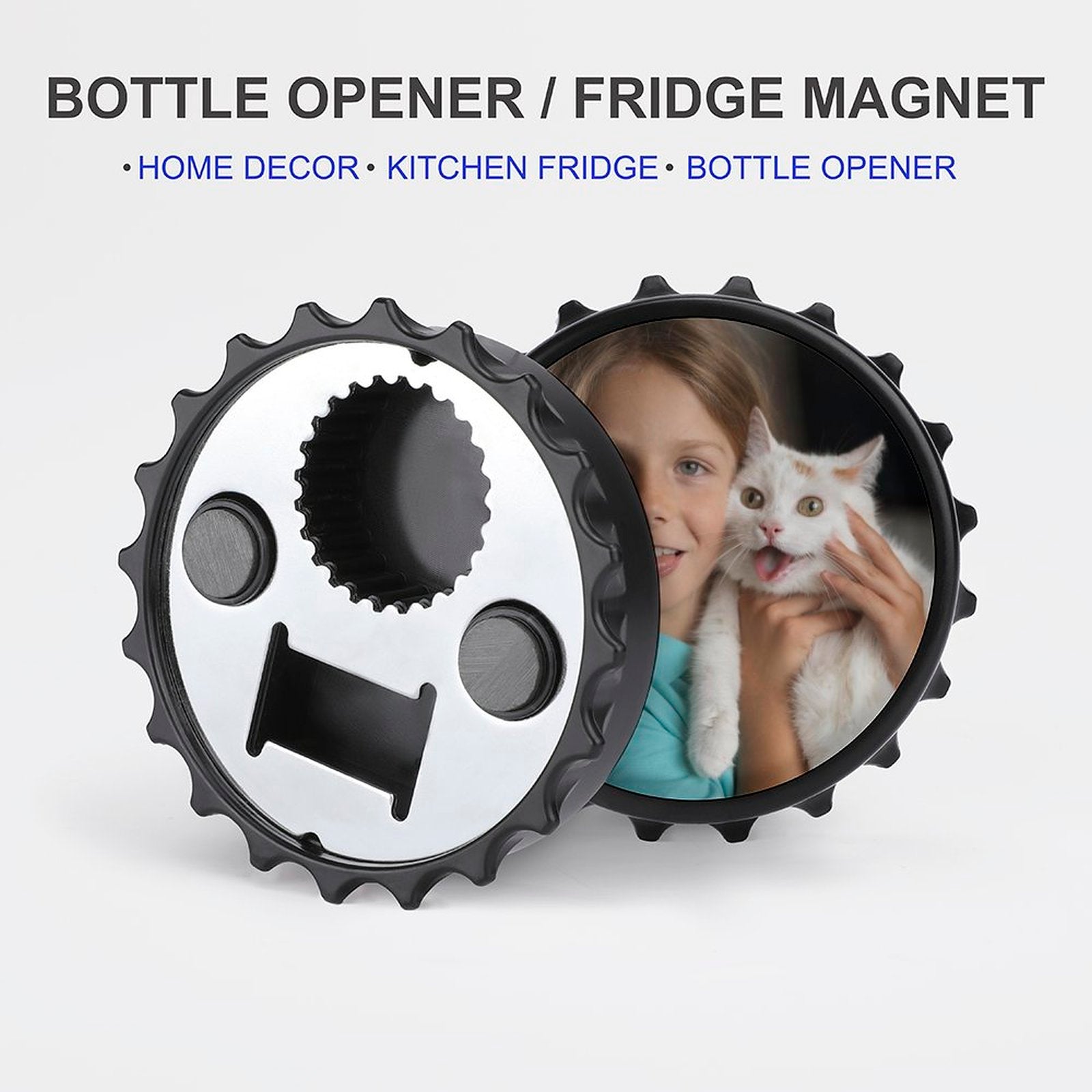 WEPRINTMEMagnetCustom Photo Bottle Opener/Refrigerator Magnet