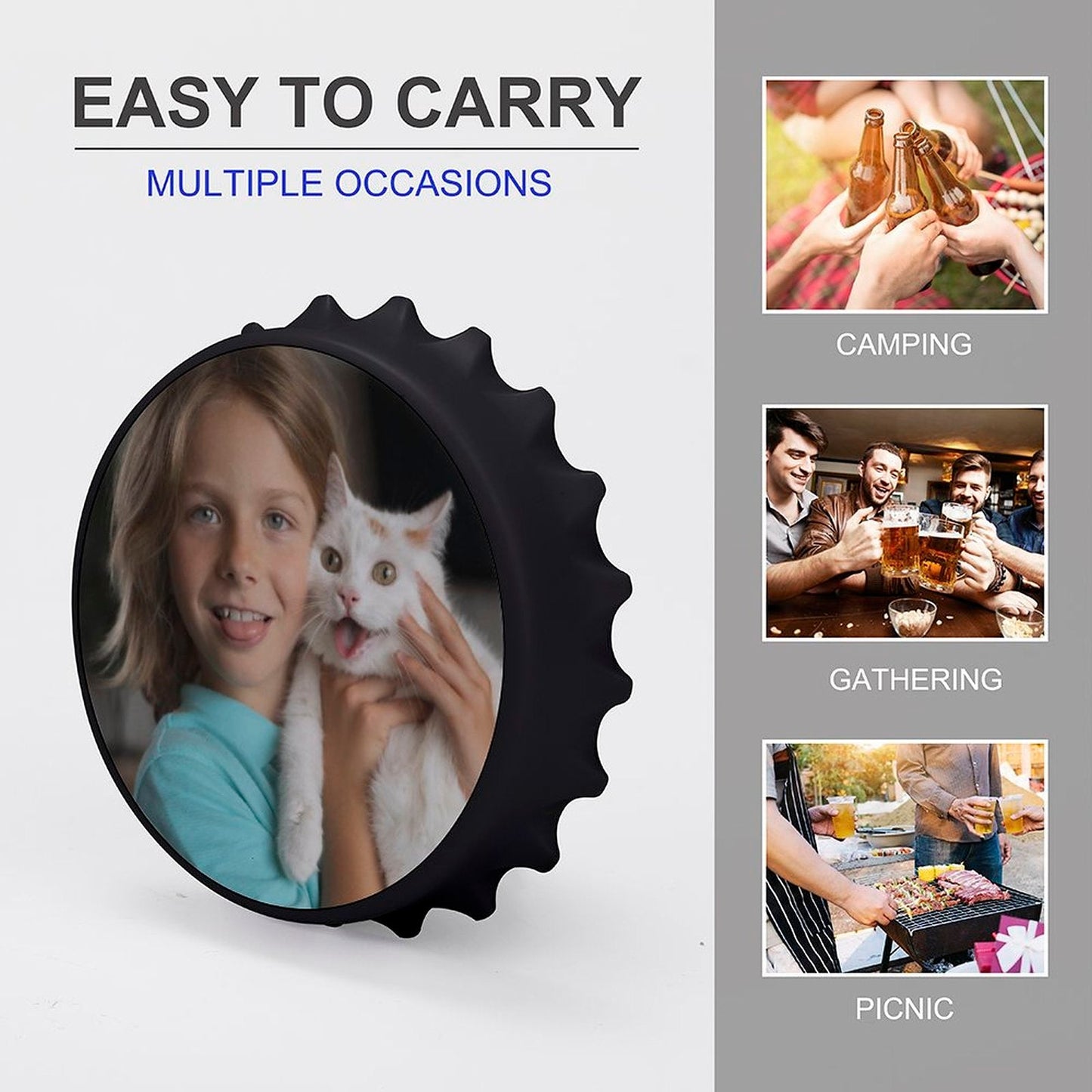 WEPRINTMEMagnetCustom Photo Bottle Opener/Refrigerator Magnet